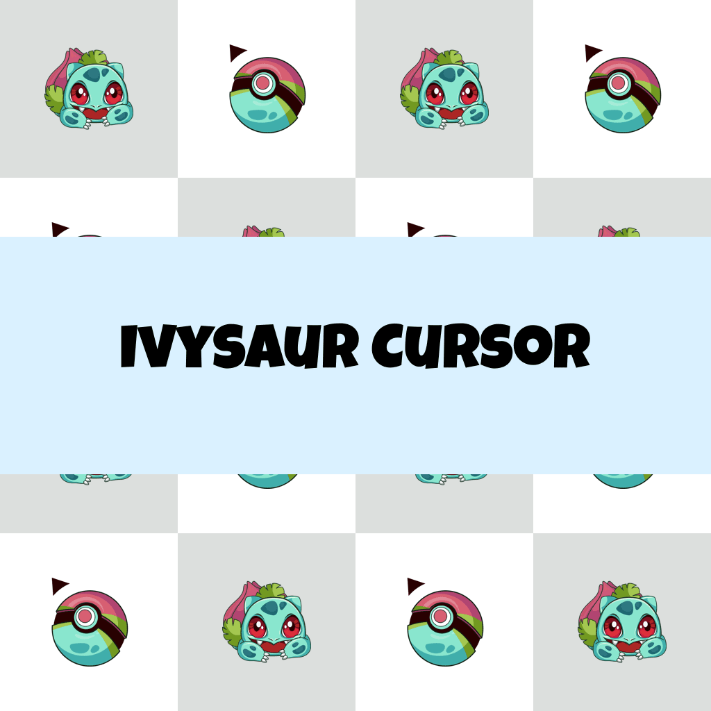 Preview Ivysaur cursor custom cursor pack
